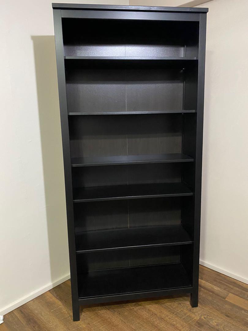 Hemnes black bookcase store