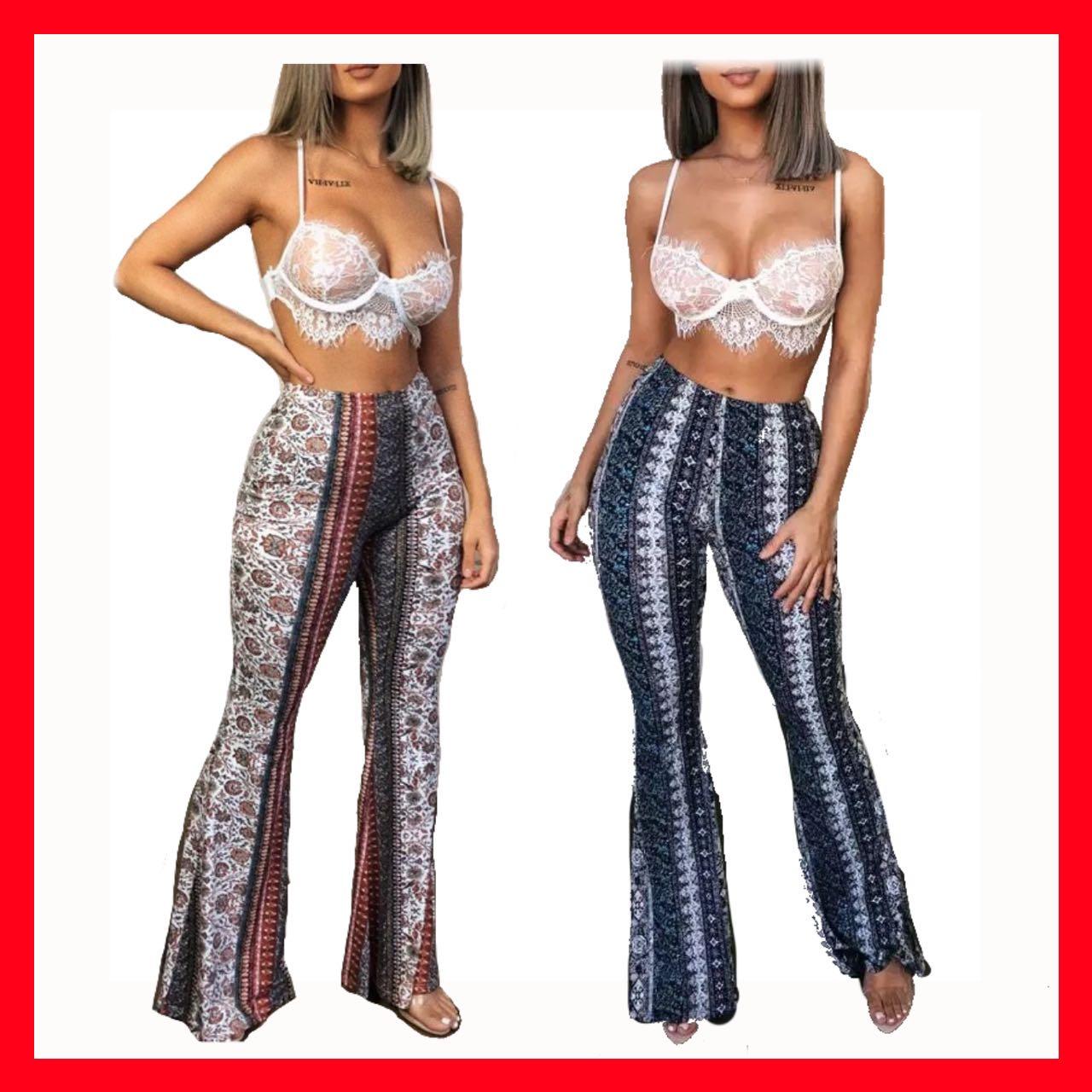 see through bell bottom pants