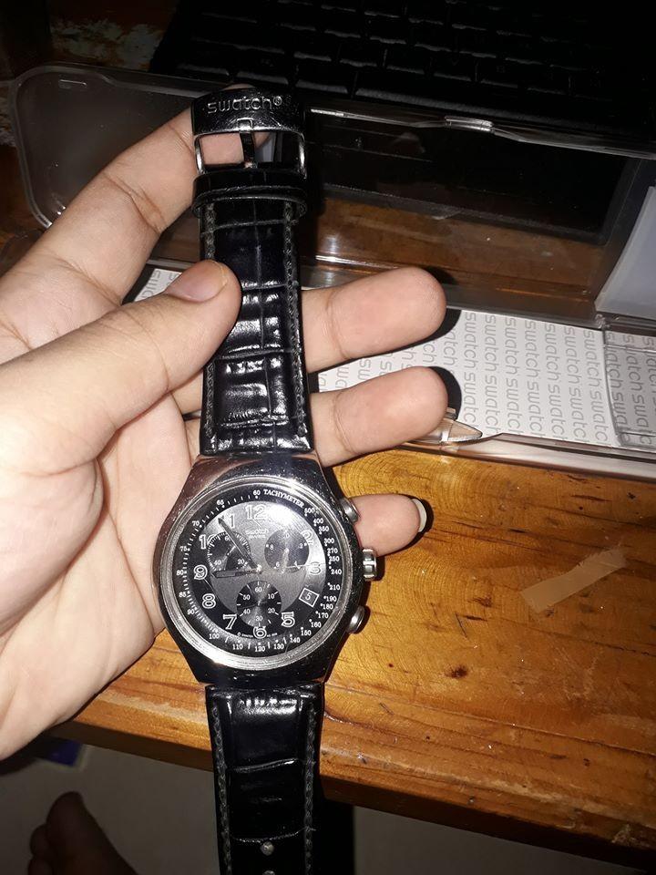 Jam Tangan Swatch Your Turn Black Original Fesyen Pria Jam Tangan di Carousell