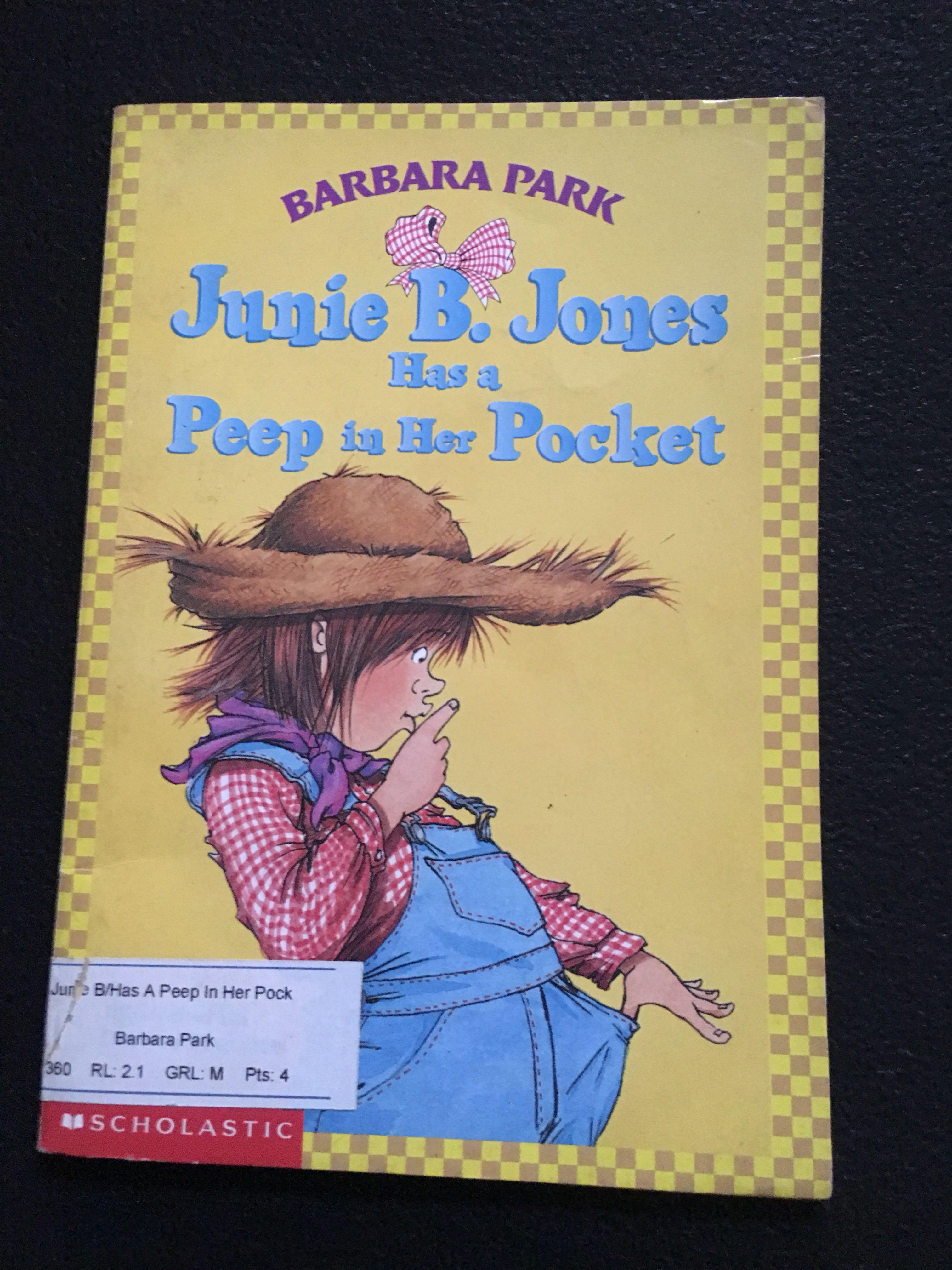 Junie B. Jones - A Peep in Her Pocket - Barbara Park- Scholastic ...