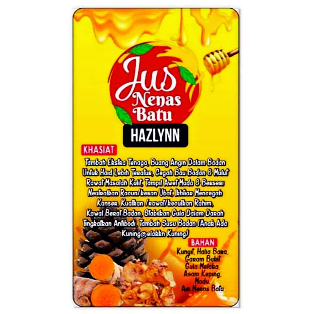 Juice Nenas Batu Hazlynn Food Drinks Beverages On Carousell