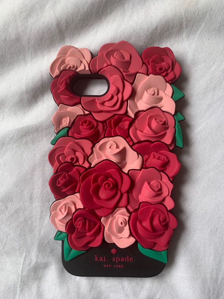 Kate Spade Silicone Roses Phone Case (iPhone 7)