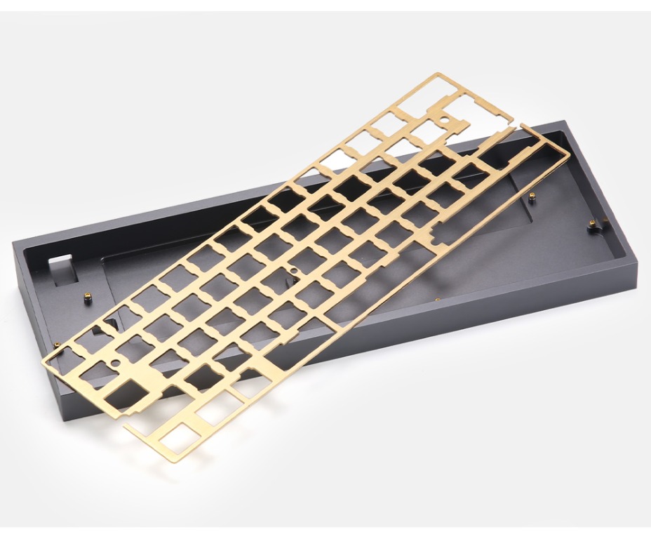 Keyboard Brass Plate, for dz60, gh60, gk64, 2U left shift layout, Computers & Tech, Parts