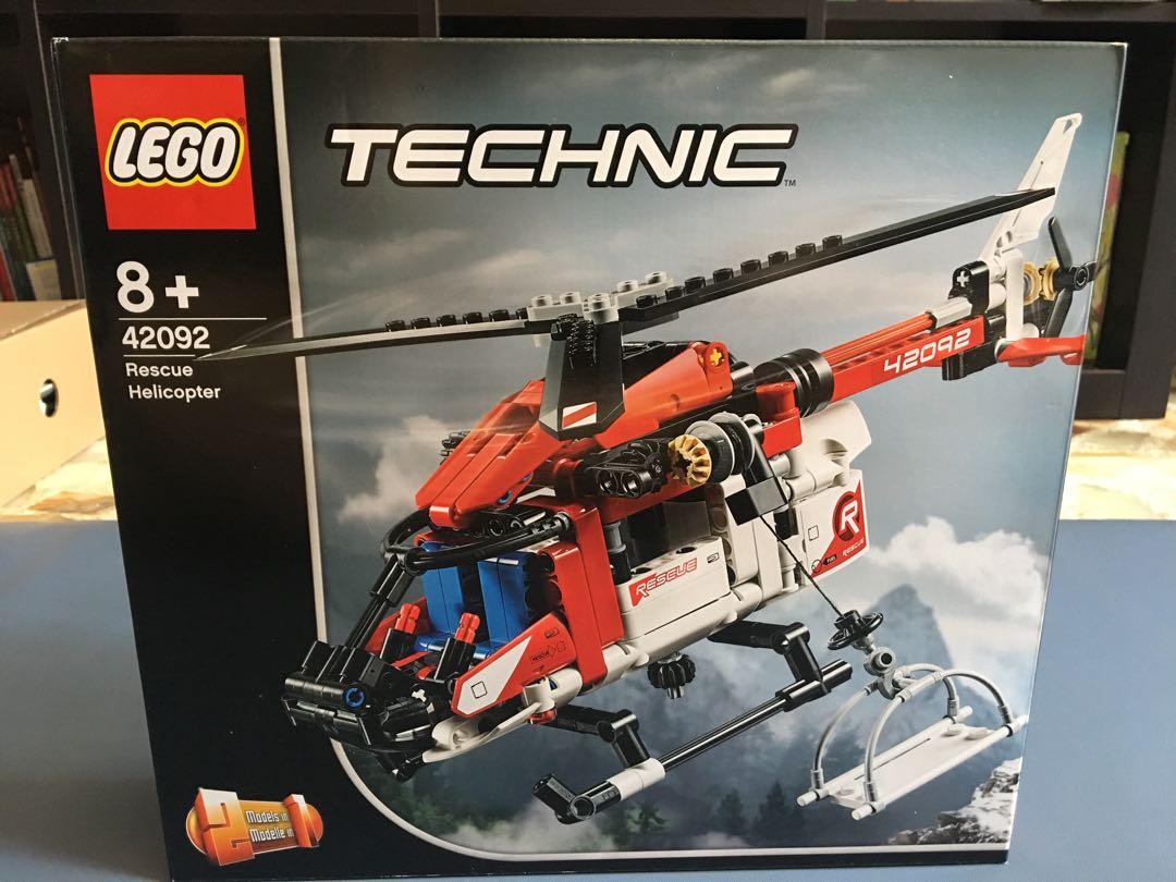 lego 42092 technic rescue helicopter 2 in 1 building set