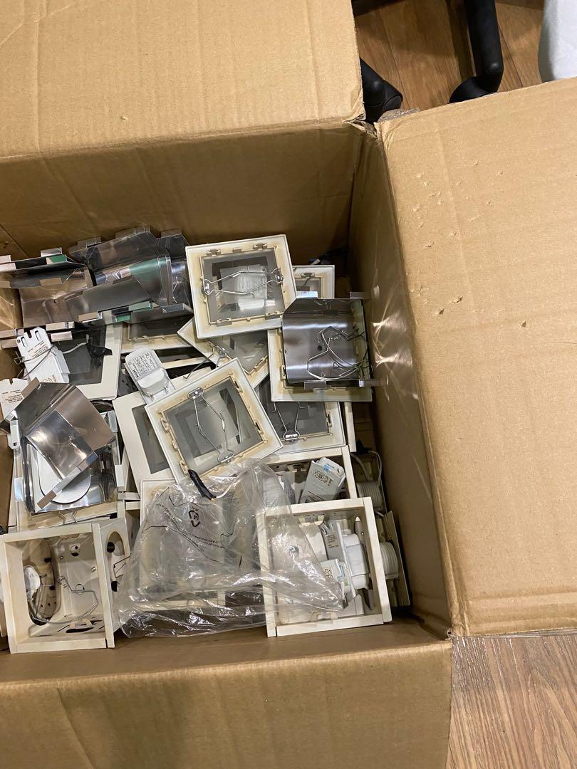 Lights: Aluminum pinlight with casing and plug, Furniture & Home Living ...