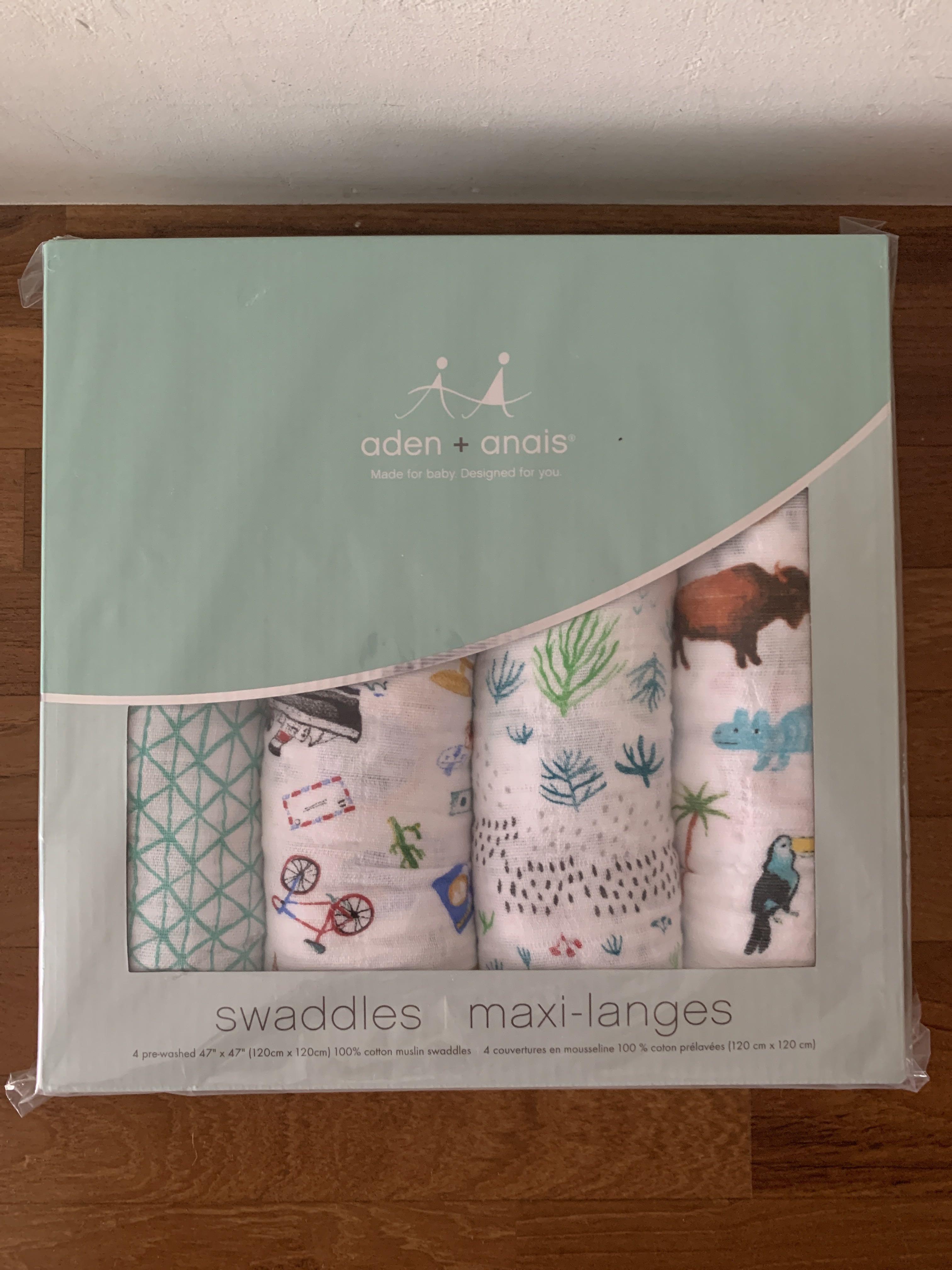 LIMITED EDITION BNIB aden anais Around the World Swaddle Blankets Set of 4 Babies Kids Babies Kids Fashion on Carousell