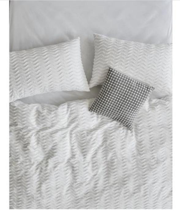 Linden Cotton Quilt Cover Set Queen Bed, Furniture & Home Living