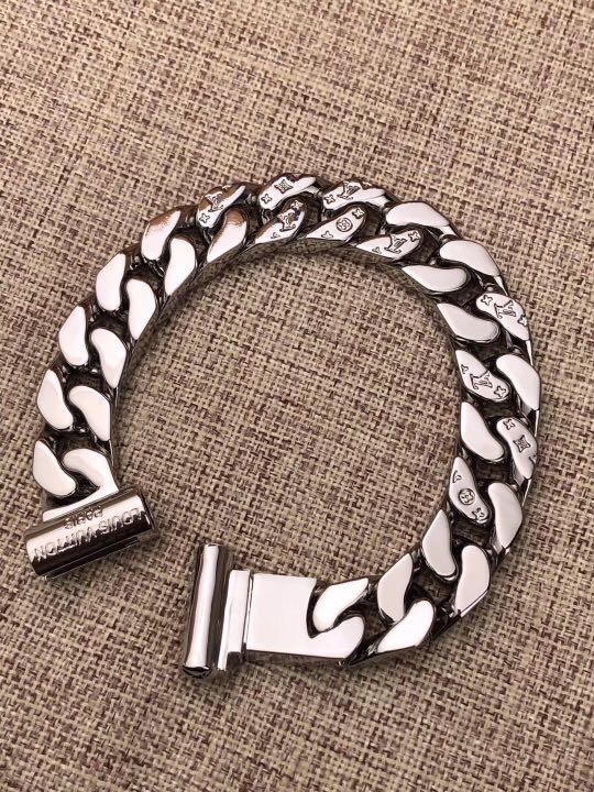 LOUIS VUITTON LV CHAIN LINK BRACELET CUBAN, Men&#39;s Fashion, Accessories, Others on Carousell