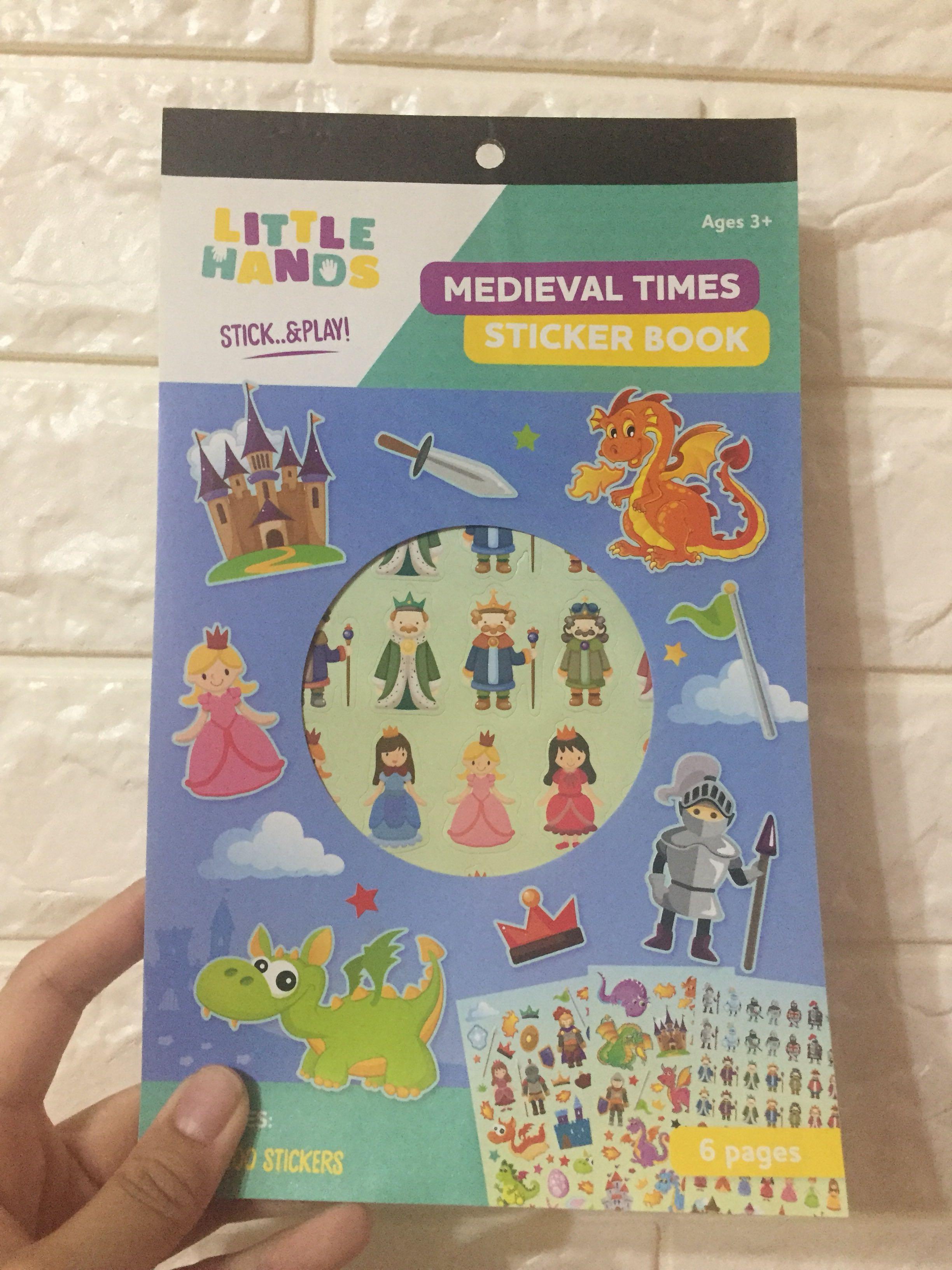 Medieval times sticker book, Buku & Alat Tulis, Buku Anak-Anak di Carousell