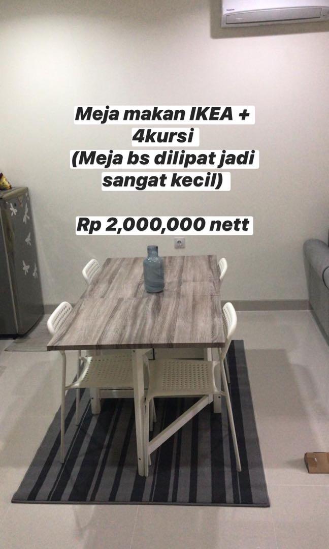 Meja Makan Minimalis Ikea Perabotan Rumah Di Carousell Dari ukuran kecil dengan 2 dudukan untuk ruang makan minimalis dengan 4 dudukan 6 dudukan atau 10 dudukan setiap meja makan kami dibuat kokoh dan. meja makan minimalis ikea