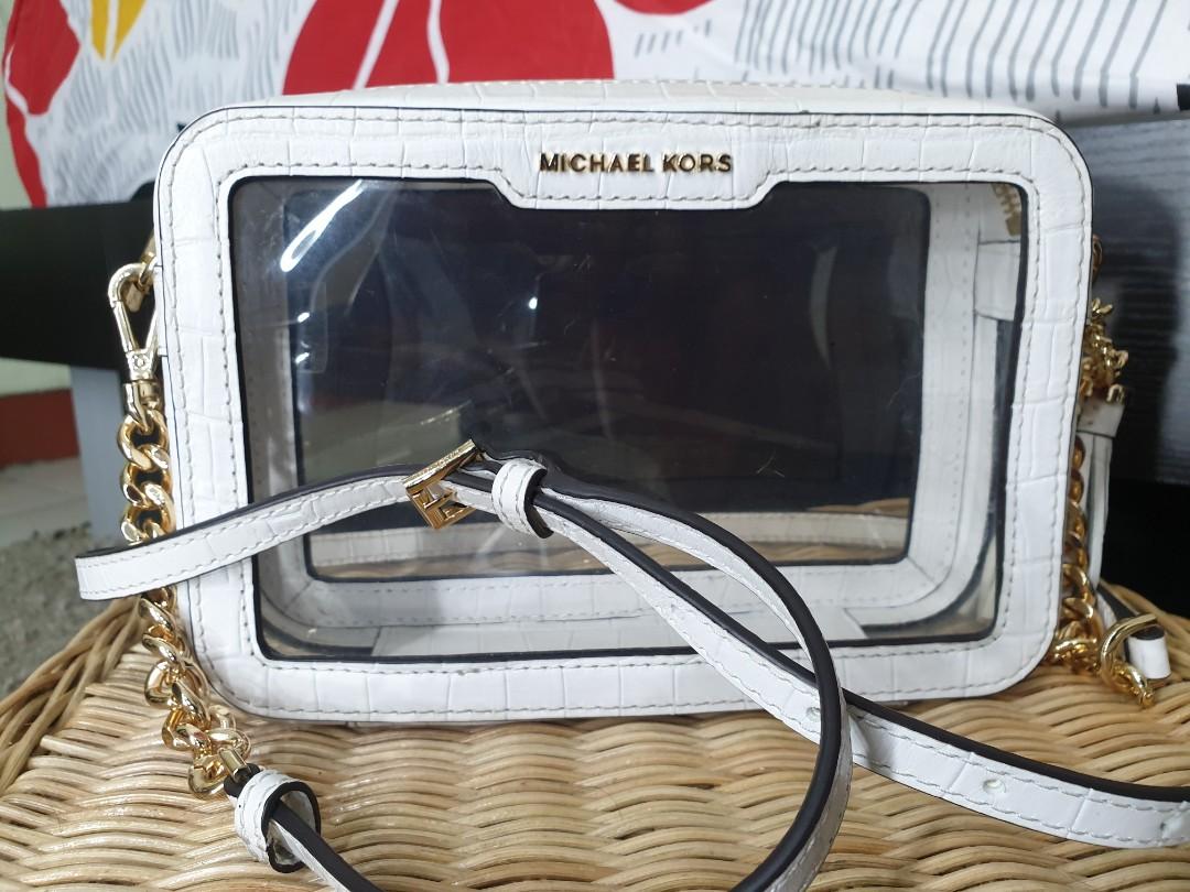 Michael kors clearance clear camera bag