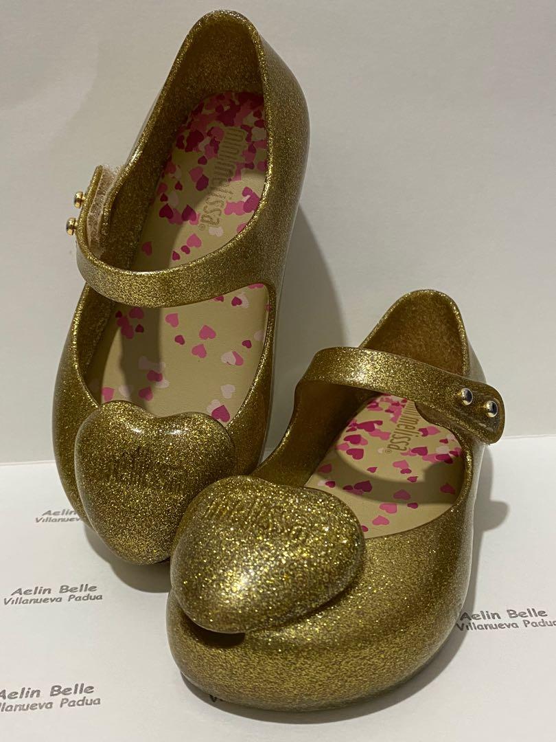 Mini melissa gold clearance glitter