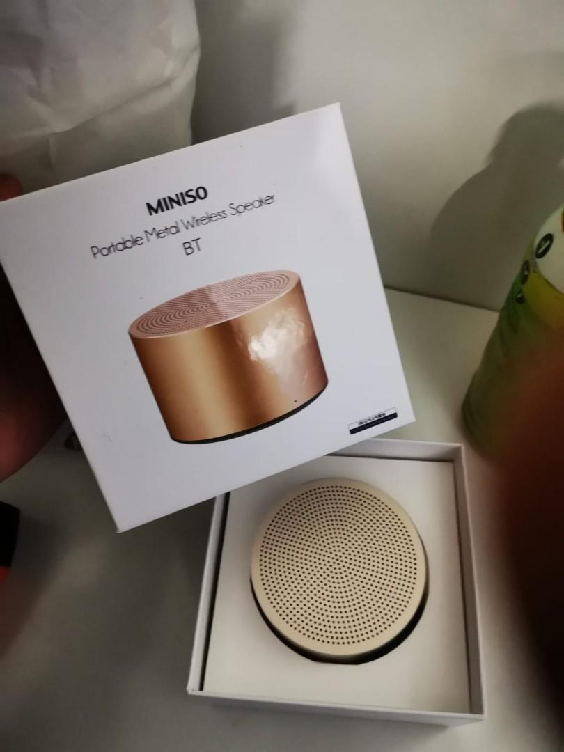 Miniso portable metal hotsell wireless speaker