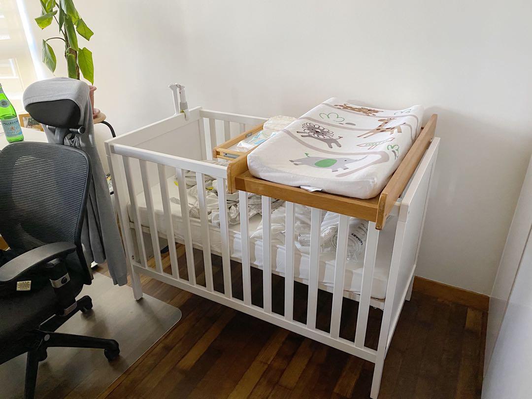Mothercare Cot Crib Top Changer Darlington in Antique, Babies & Kids