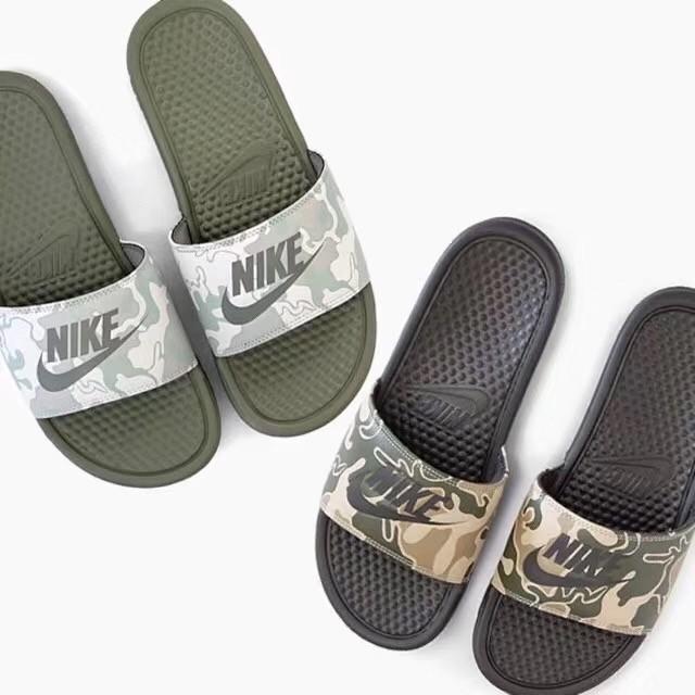 nike slippers camouflage