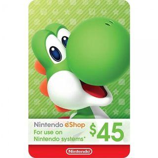 Nintendo eShop 45 USD