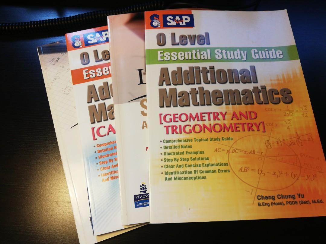 O Level Additional Mathematics Guidebooks Calculus Geometry And Trigonometry Books Stationery Textbooks Secondary On Carousell