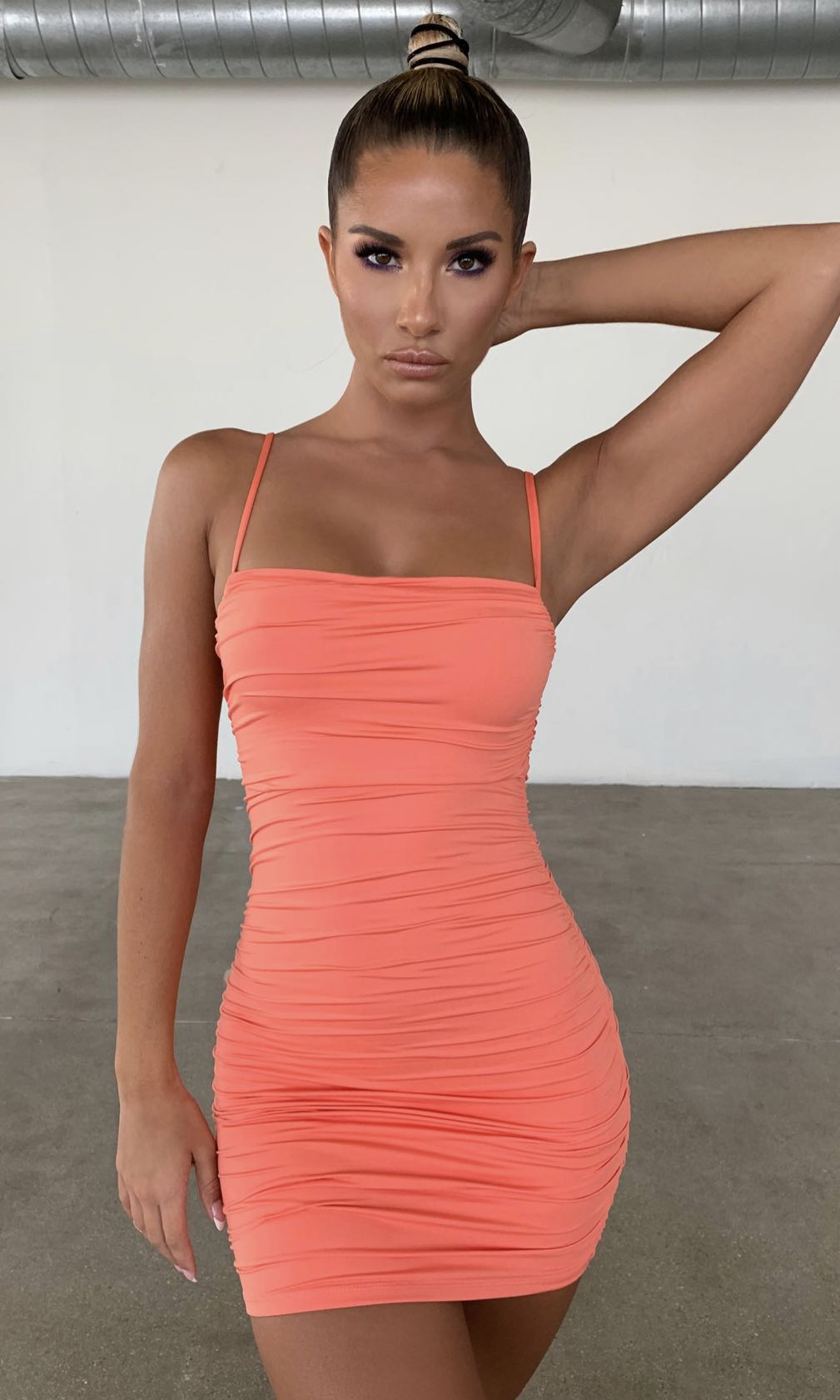 orange oh polly dress