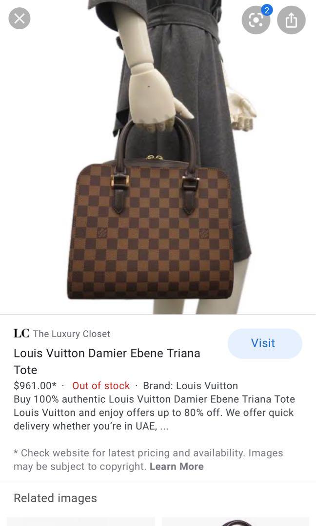 Louis Vuitton Damier Triana Handbag (authentic)