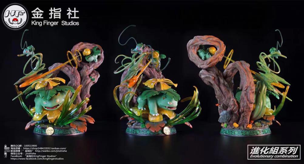 Po King Finger Studio Pokemon Bulbasaur Ivysaur Venusaur Evolution Toys Games Bricks Figurines On Carousell