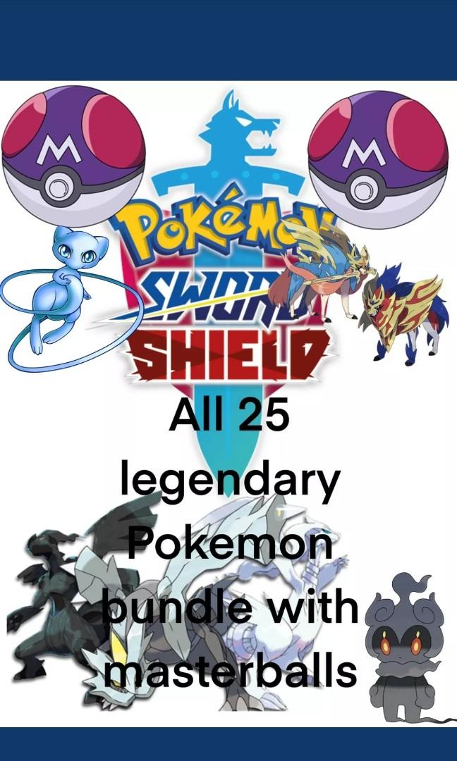 Pokemon Sword And Shield All 25 Shiny Legendary Pokemon Home Additions Toys Games Video Gaming In Game Products On Carousell - robux 7399