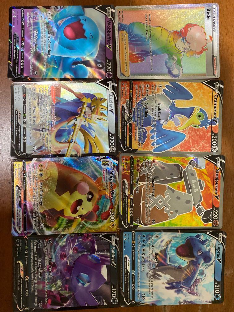 Pokemon V Vmax Cards Zacian V Toys Games Board Games Cards On Carousell