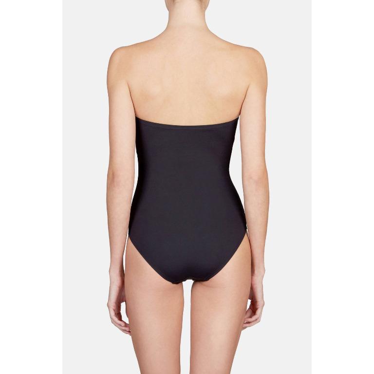 Proenza Schouler Barbell Bandeau One Piece Swimsuit in Lavender