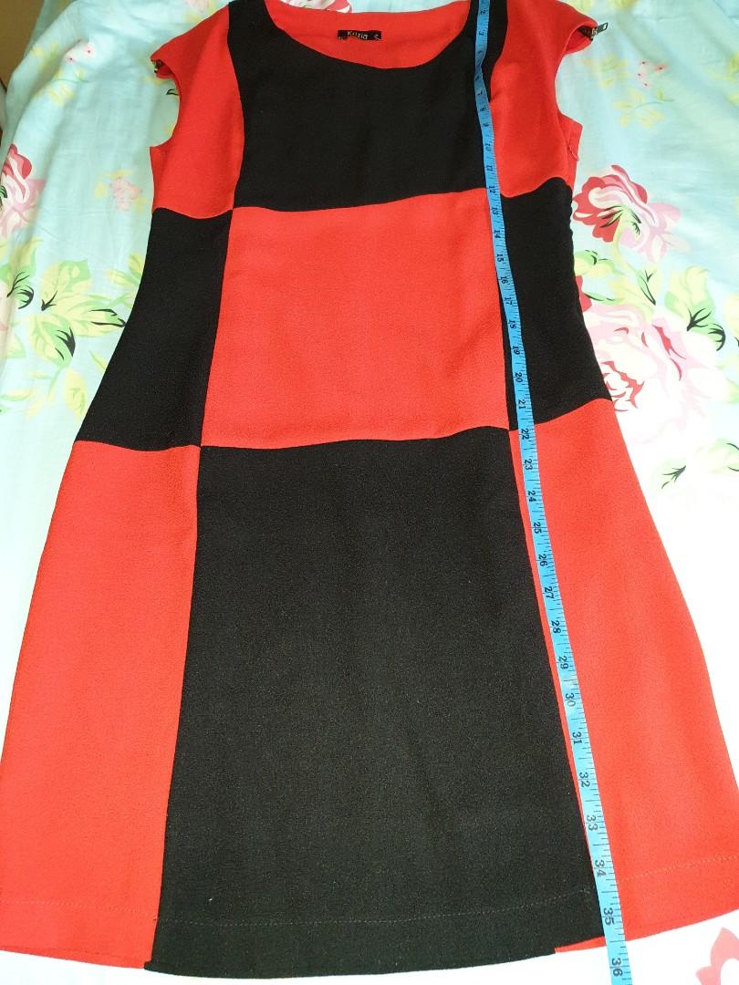 Red \u0026 black dress, Women's Fashion 