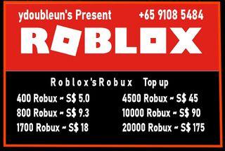 Robux For Roblox In Game Products Carousell Singapore - 1700 robux for free