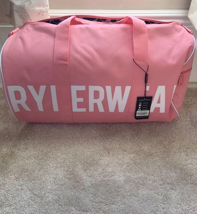 Ryderwear Raw Essentials Duffle Gym Bag Pink Leopard Limited Edition