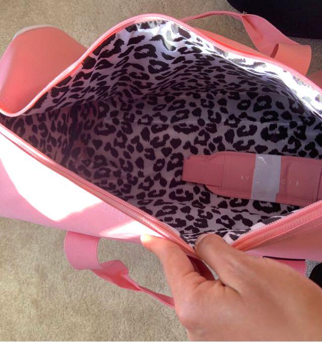 Ryderwear Raw Essentials Duffle Gym Bag Pink Leopard Limited Edition