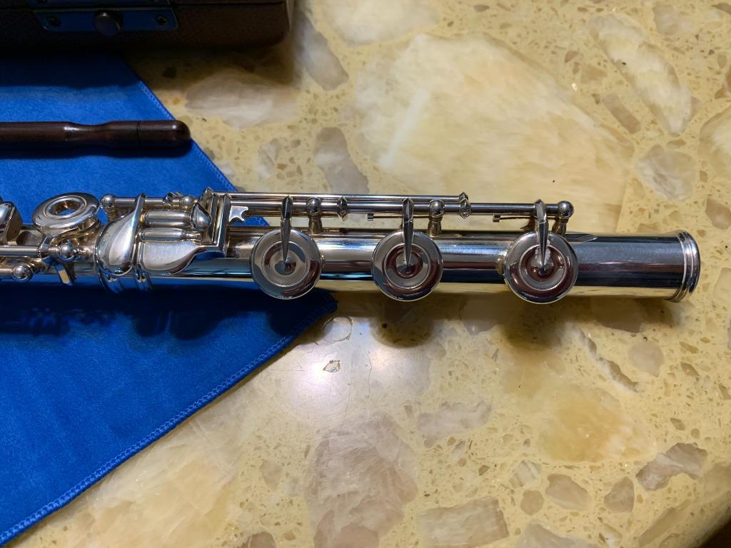 SANKYO PROFESSIONAL 925 SILVER FLUTE S601B SOLDERED TONE HOLE