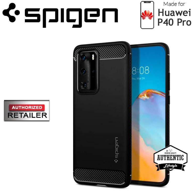 Spigen Rugged Armor For Huawei P40 Pro Matte Black Mobile Phones Tablets Mobile Tablet Accessories Cases Sleeves On Carousell
