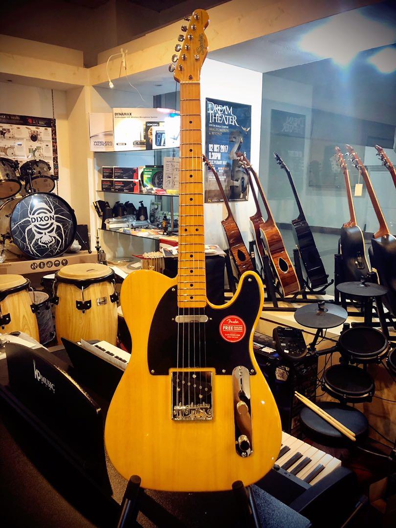 Squier Classic Vibe 50s Telecaster Electric Guitar Maple Fb Butterscotch Blonde Music Media Music Instruments On Carousell