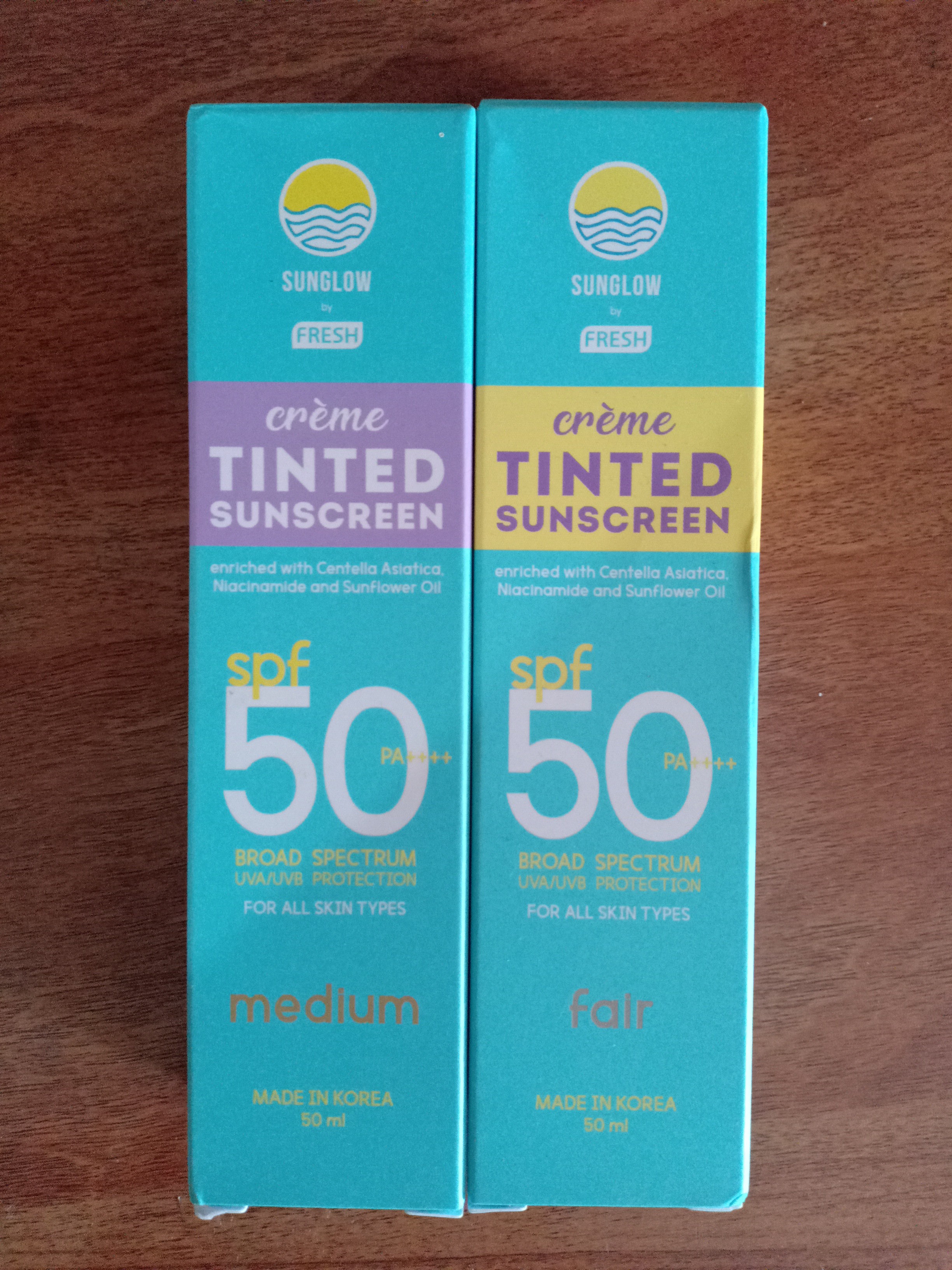 Sunglow deals tinted sunscreen