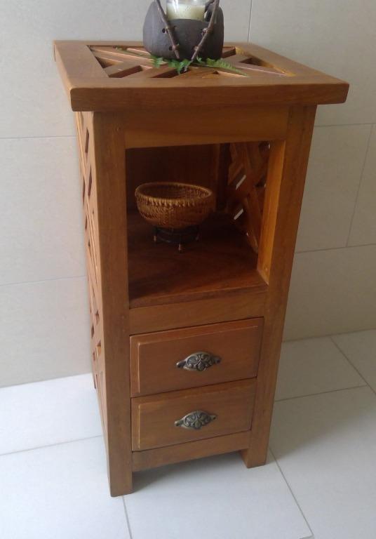 Teak Cabinet Table Furniture Shelves Drawers On Carousell