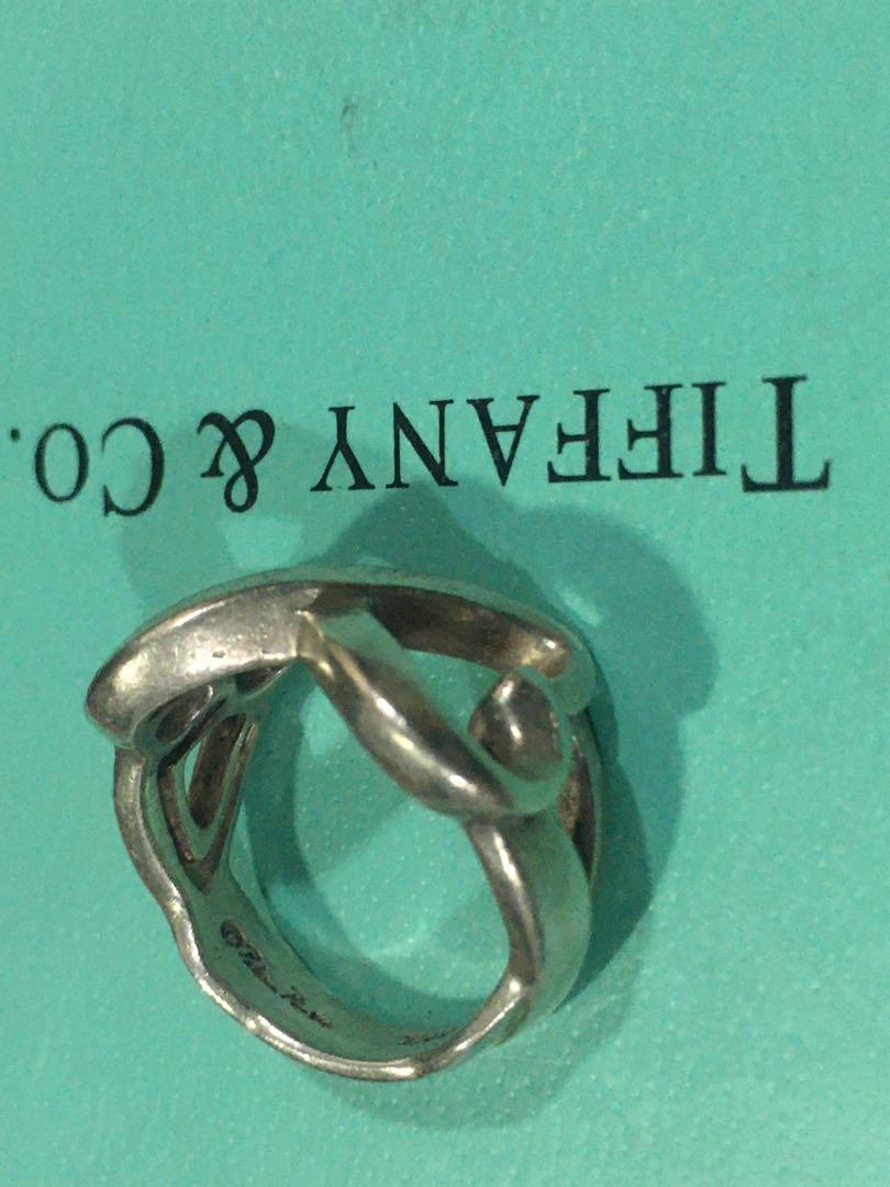 Tiffany & Co Paloma Picasso Double Heart Ring (Category: Rings) located in Makati City. Submitted by silver_ben (Listing ID 1012994482, Image 3). Description: Genuine Size 4.5 Sterling Silver.