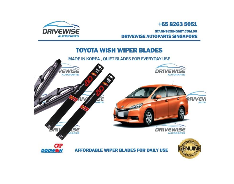 Toyota Wish Wiper Blades Promotion Made In Korea Car Accessories Accessories On Carousell