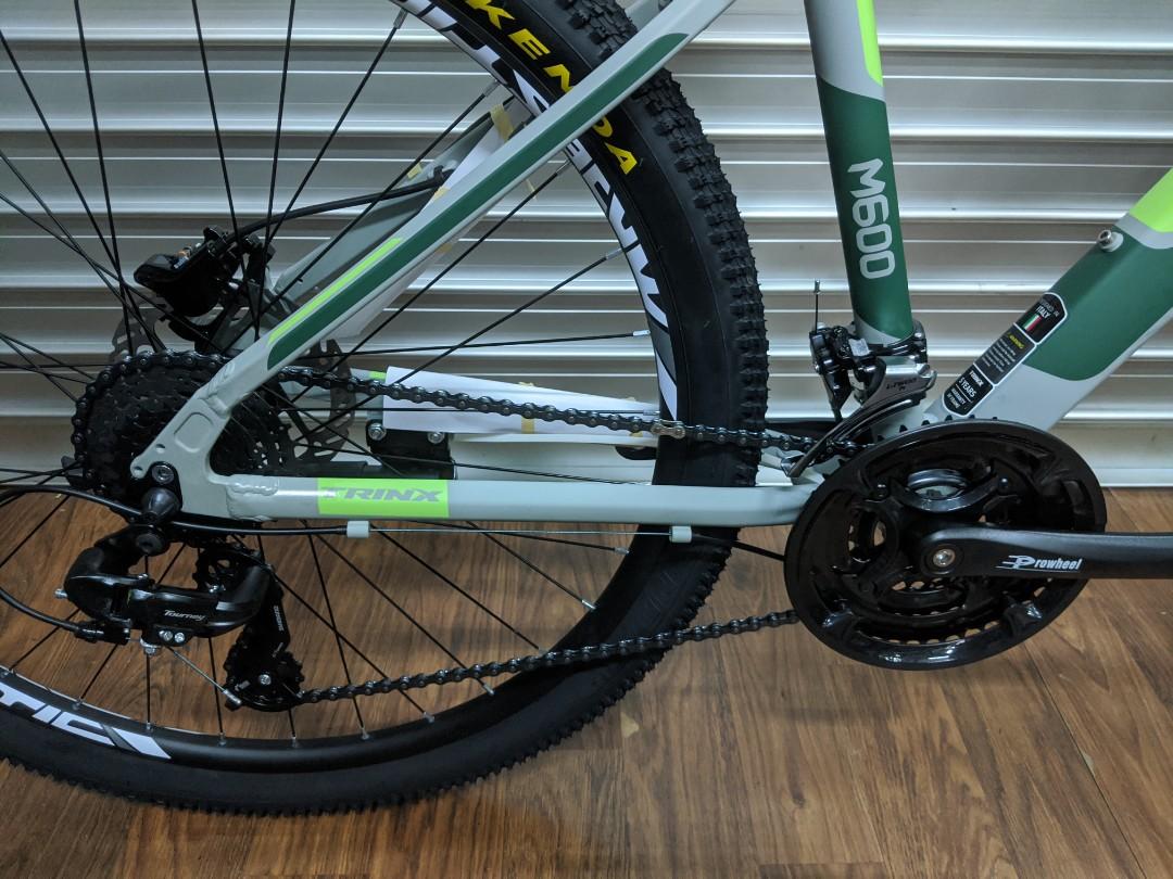 Trinx M600 Elite Mountain Bike 27.5 Matte Grey Green Sports Equipment Bicycles Parts Bicycles on Carousell