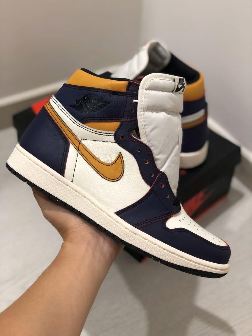 Nike air jordan clearance 1 lakers chicago