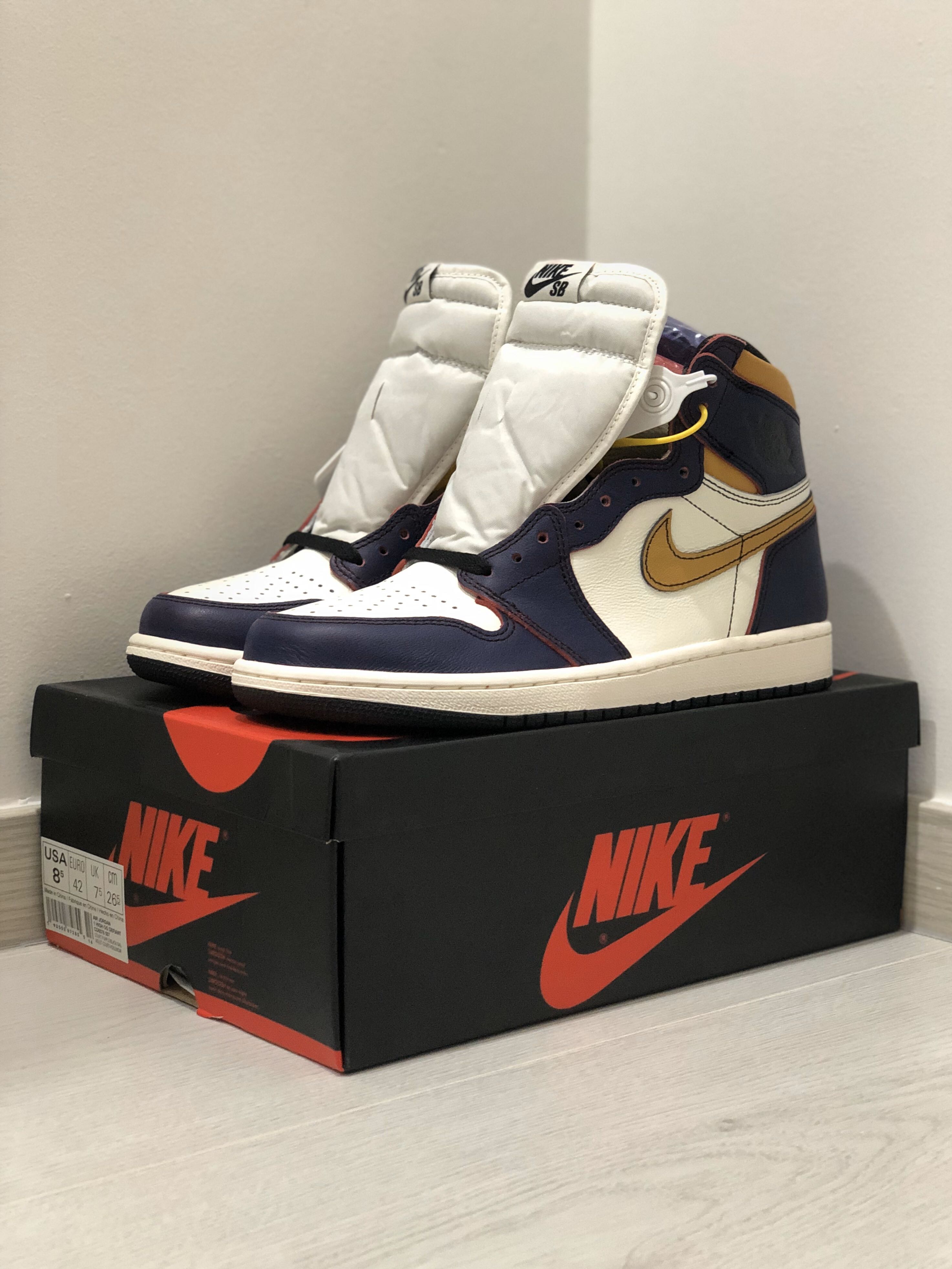 Nike Air Jordan 1 SB High LA to CHICAGO Lakers Men s Fashion