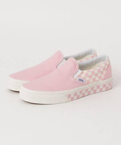 blush slip on vans