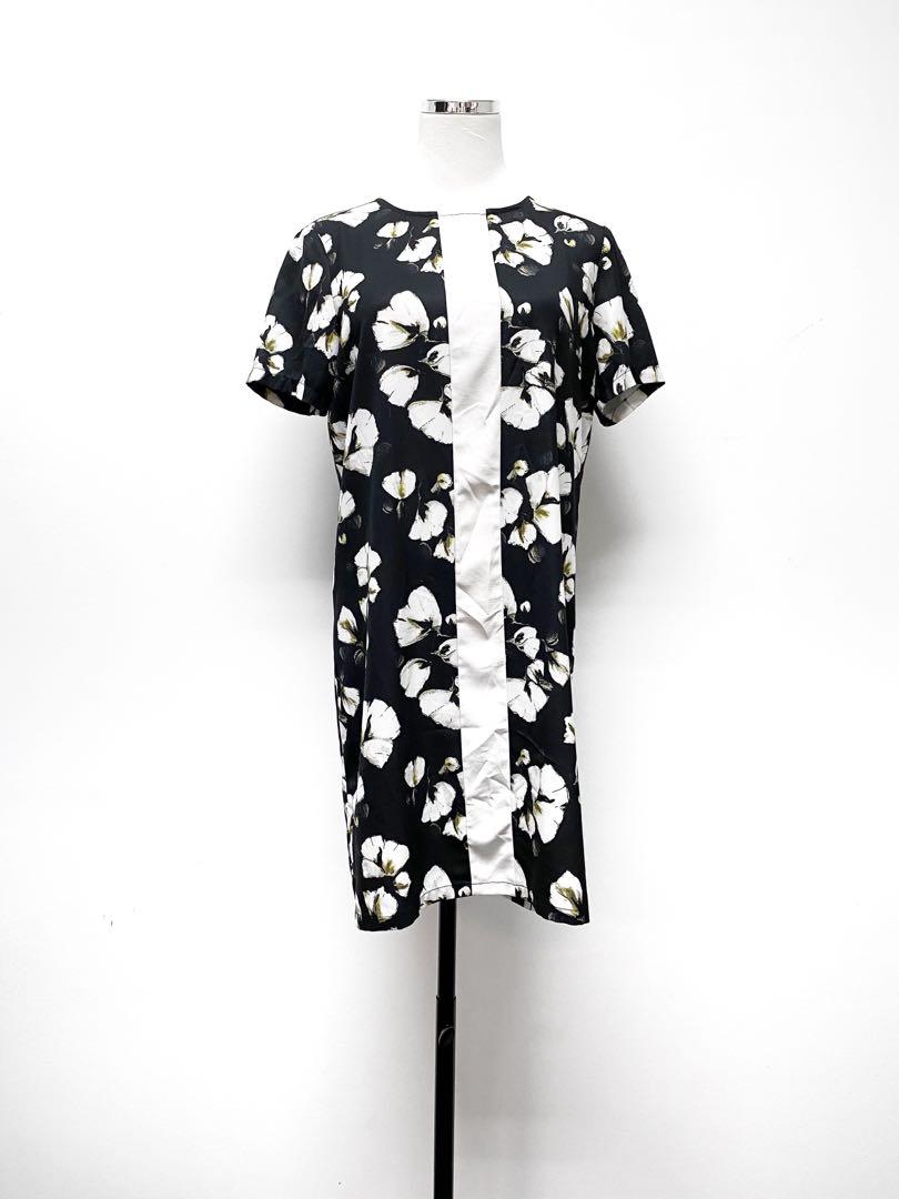 vero moda black floral dress