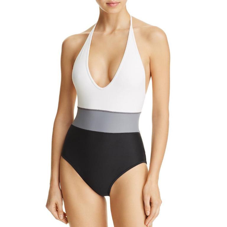 Vince Camuto Colorblock Maillot One Piece Swimsuit Women s Fashion Swimwear Bikinis Swimsuits on Carousell