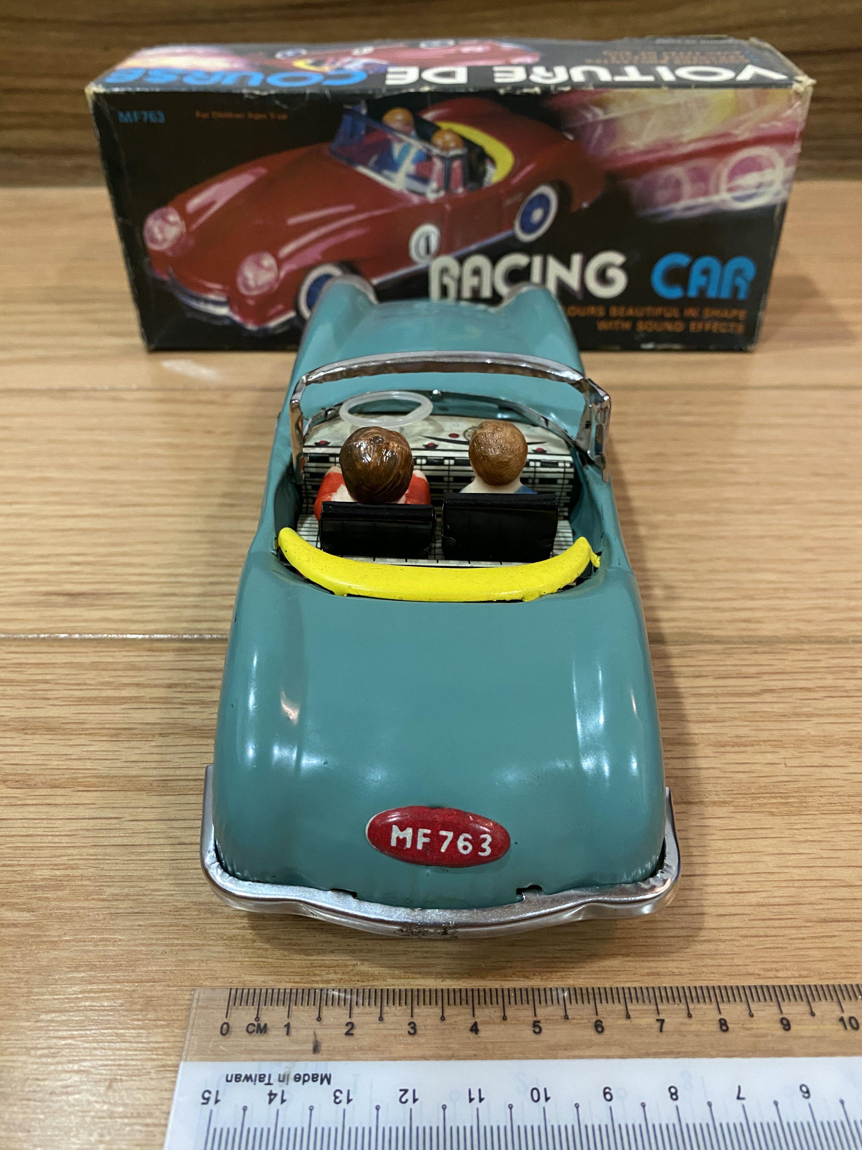 Vintage 1960s Tin Toy Friction Racing Car MF 763, Hobbies & Toys