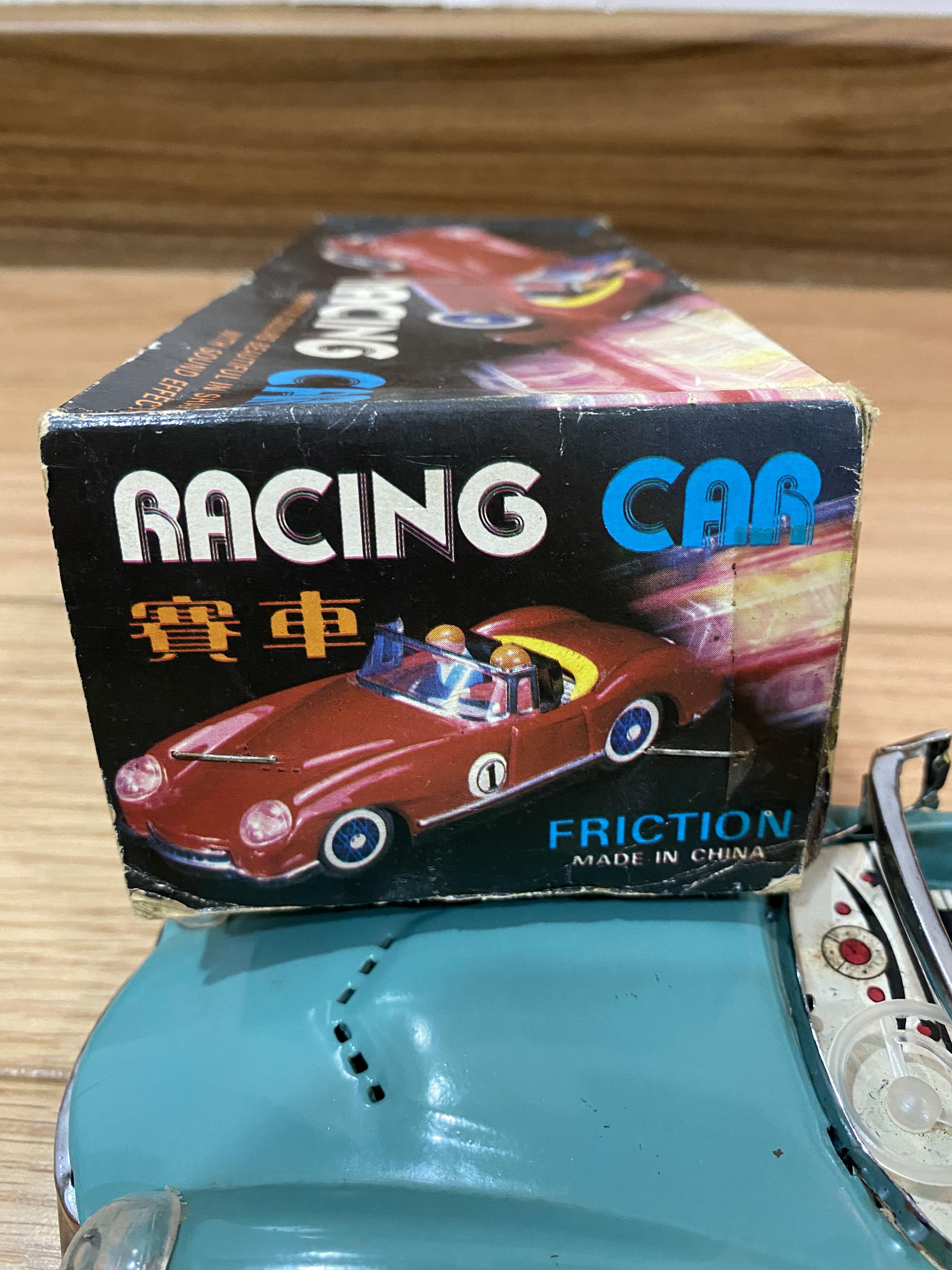 Vintage 1960s Tin Toy Friction Racing Car MF 763, Hobbies & Toys