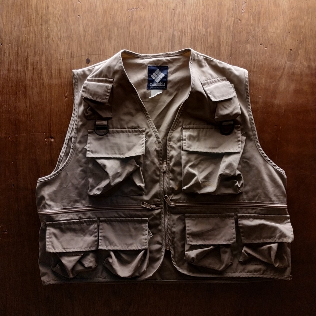 Vintage Columbia Sportswear Hunting Fly Fishing Vest, Men's