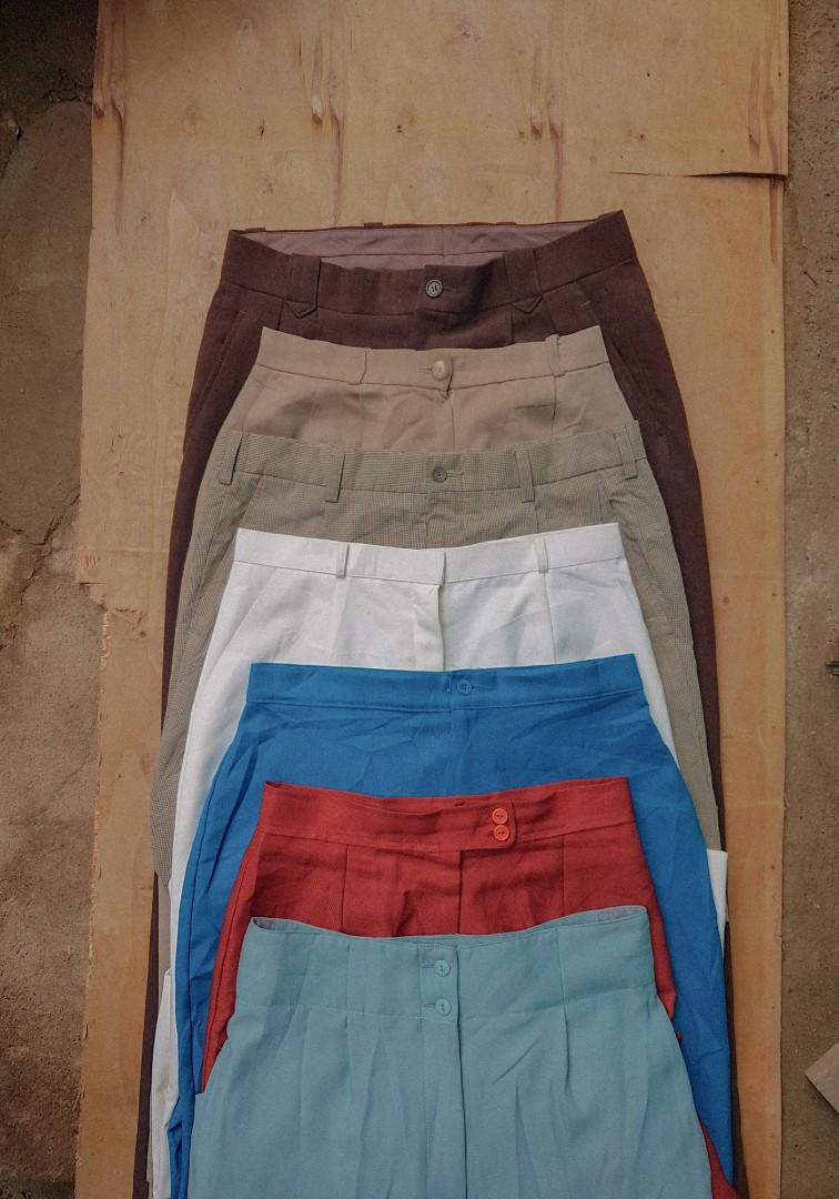 vintage high waisted trousers womens