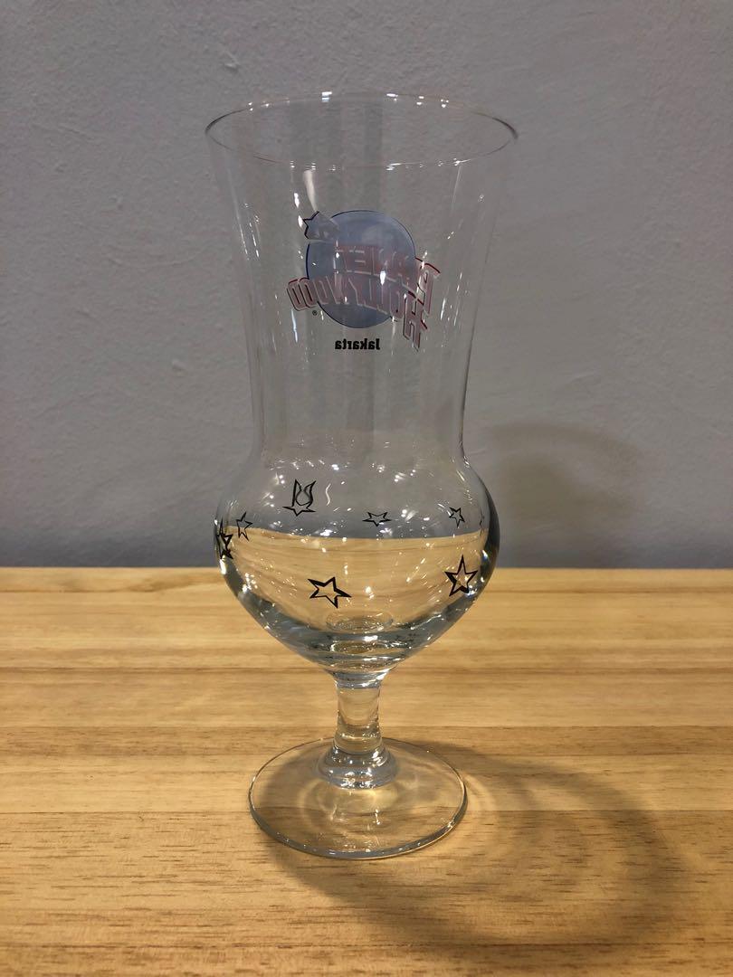 Vintage Hollywood Jakarta Drink Glass (collectible, souvenir