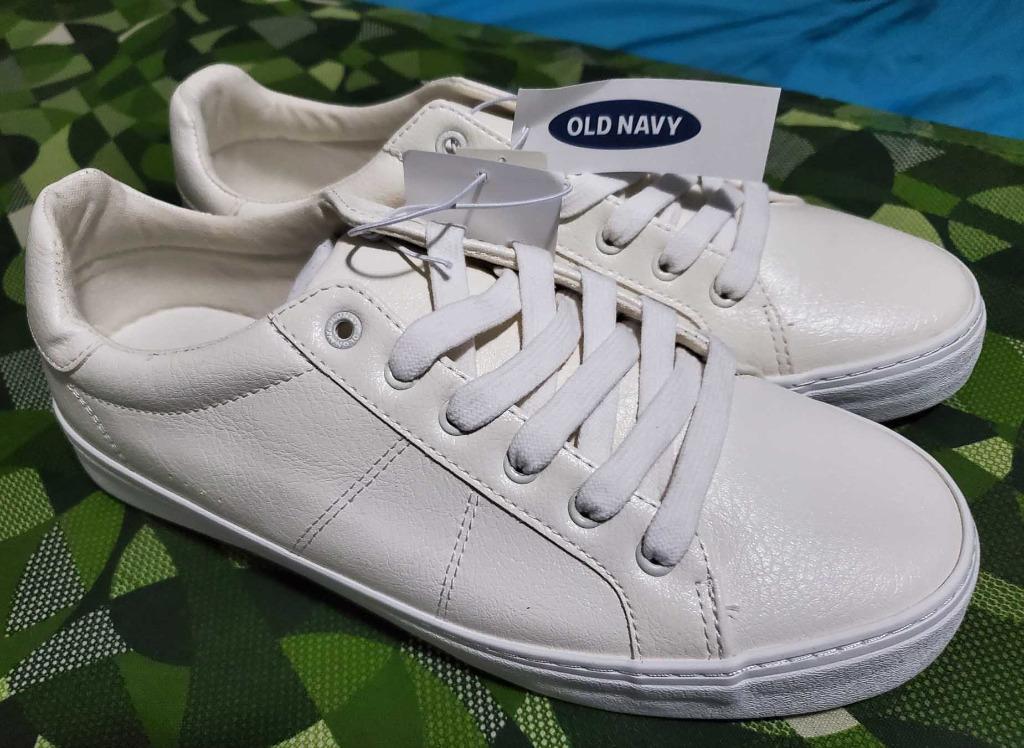 White Sneaker Shoes Brand New For Men – Old Navy, Men'S Fashion, Footwear,  Sneakers On Carousell